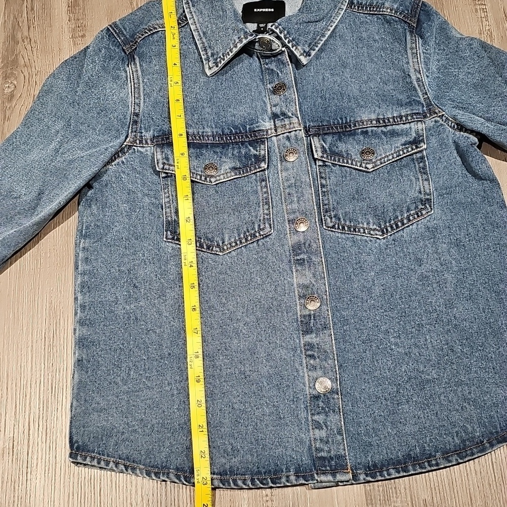 Express Blue Jean Jacket - Picture 7 of 13